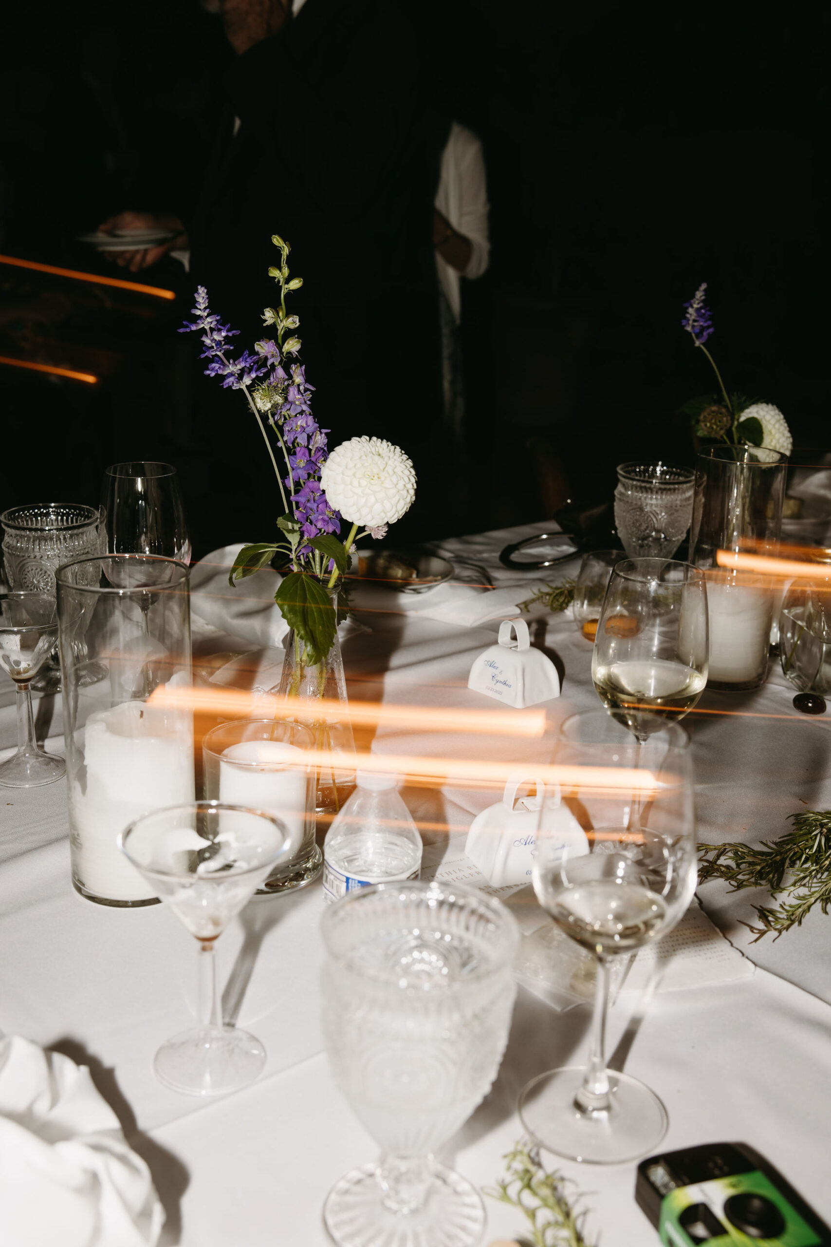 Guests enjoy dancing at a wedding reception at a private residence for a backyard wedding 