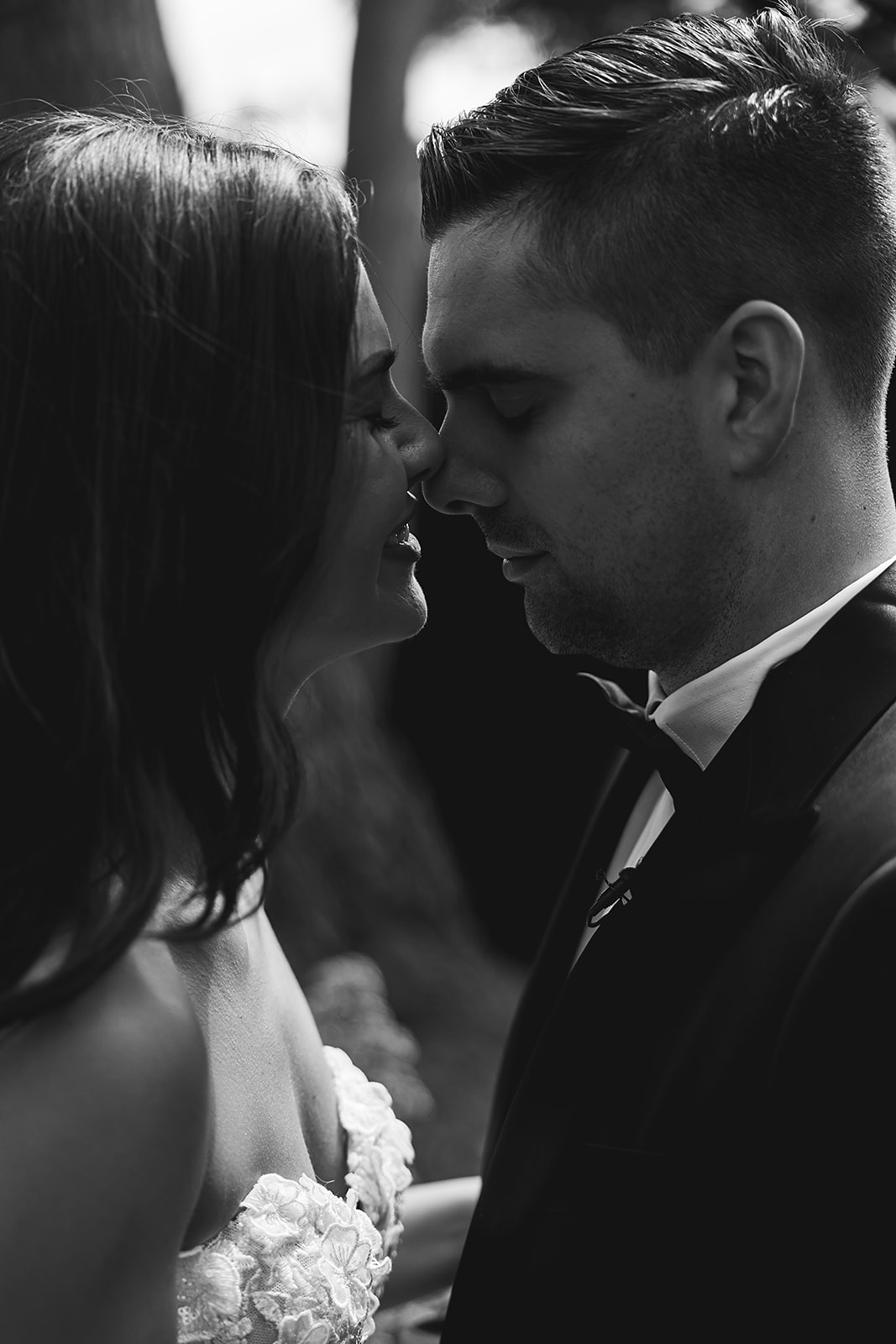 bride and groom take their portraits for their wedding at La Venta Inn