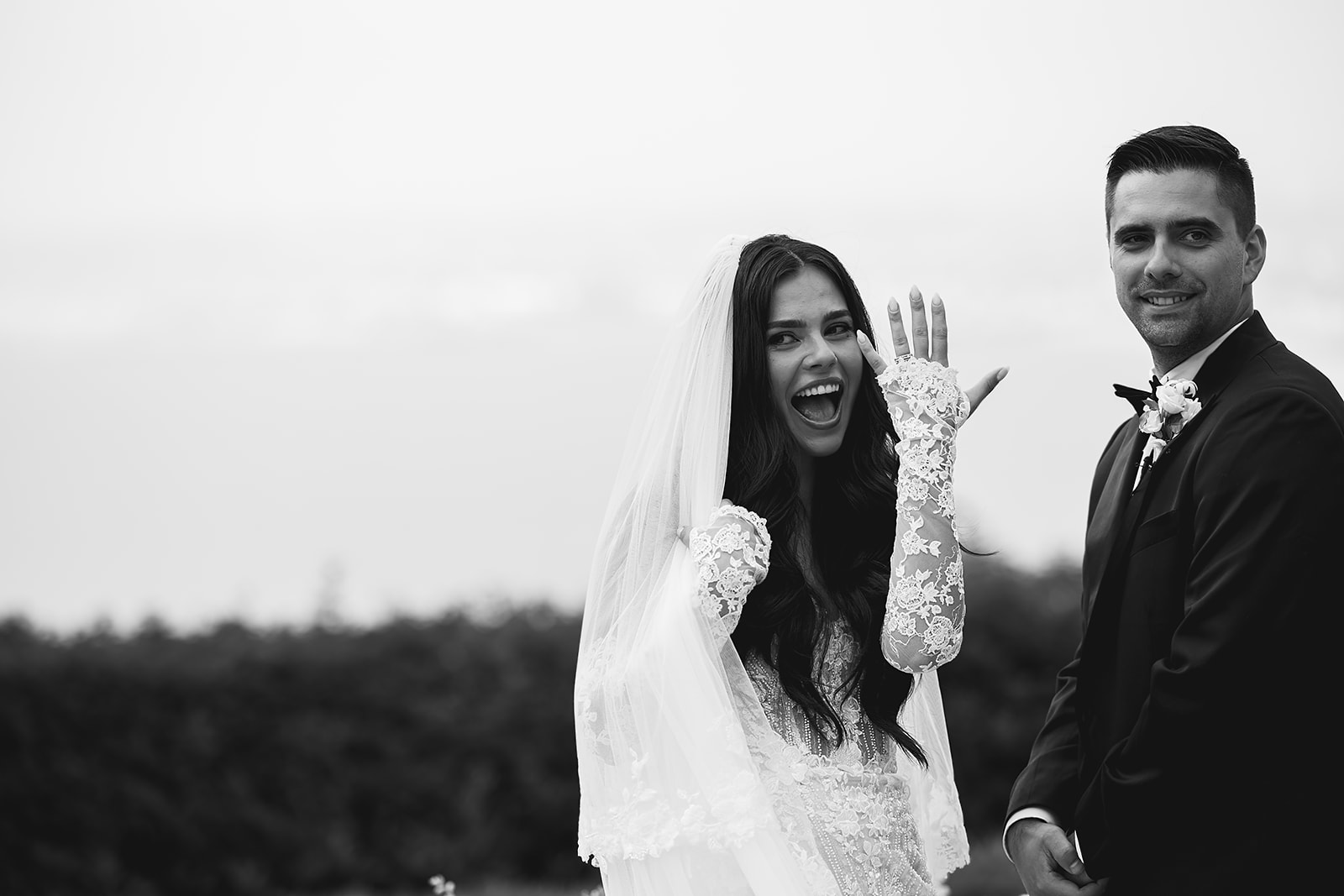 bride and groom during their wedding ceremony at La Venta Inn