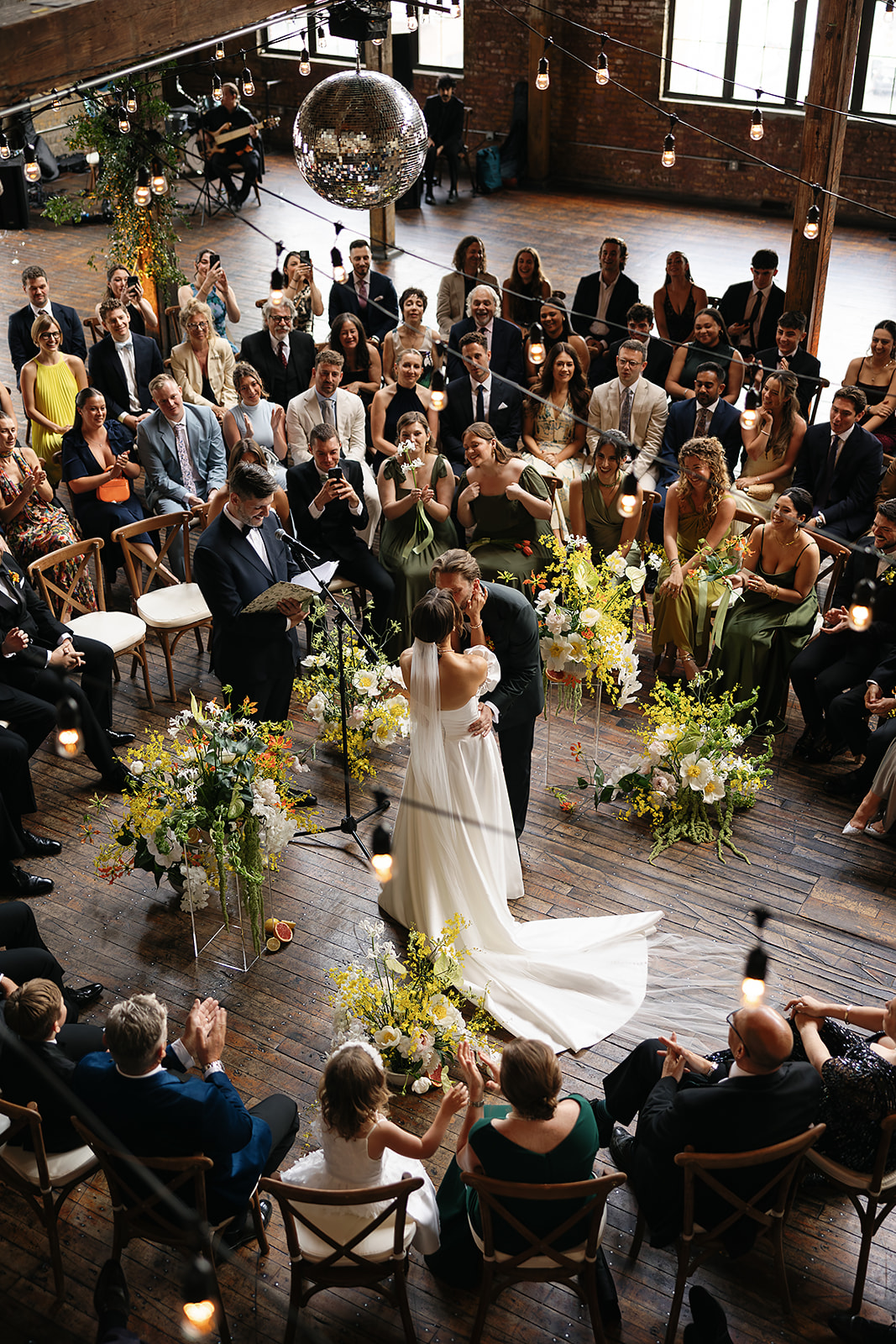 An International Brooklyn Wedding Greenpoint Loft in New York